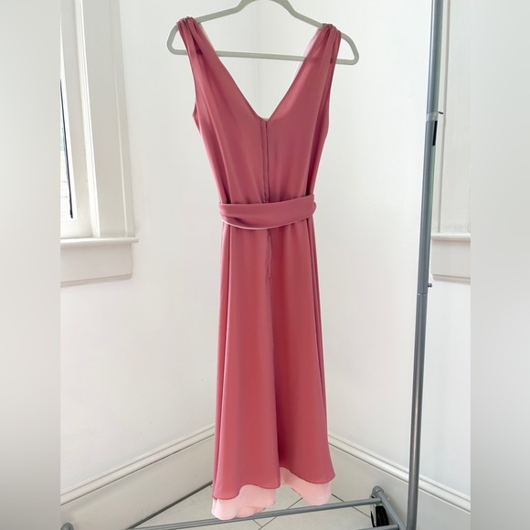 Vintage 60s 70s David Morris x Joseph Magnin Two-Tone Gamine Dress Pink 4 - Picture 2 of 8